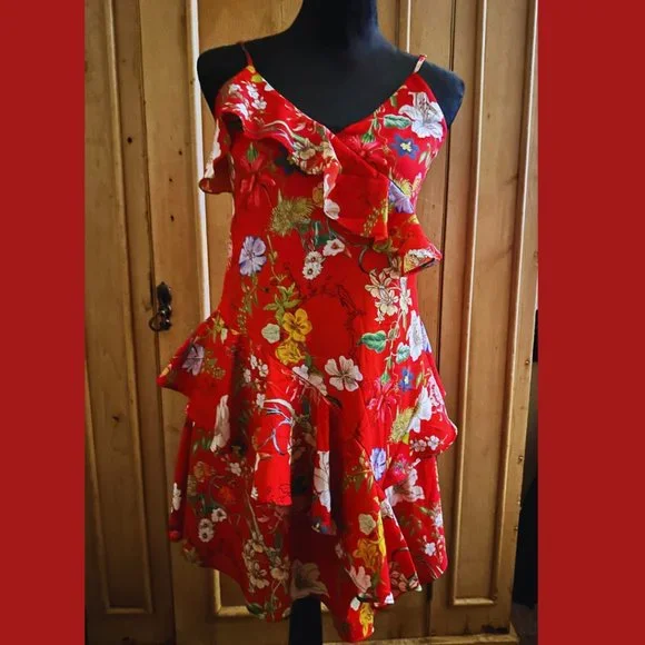 princess polly blue floral mini dress Kenzie Mini Dress Blue Floral